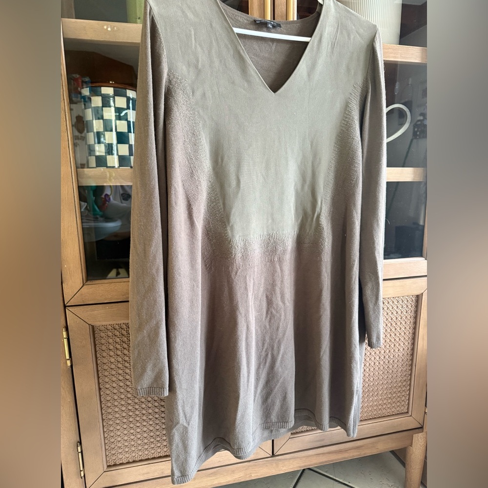 Lafayette 148 V-Neck Long Sleeve Tunic/ dress